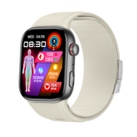 Bracelet intelligent S105 avec écran AMOLED de 1,95 pouces, ECG, HRV, SOS, fonction électrique cutanée, pompe à air, suivi de la fréquence cardiaque, soins à distance, montre connectée