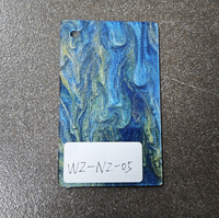 Feuille acrylique colorée Nezha, modèle WANZUN 007, couleur transparente fluide, épaisseur personnalisée 1mm/2mm/3mm, service de découpe disponible