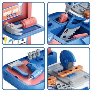 Juego de herramientas de reparación de tornillos de juguete para niños Kit de caja de herramientas de maleta de plástico para niños - Product Image 5
