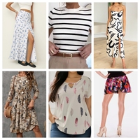 Liquidation : Robe Imprimée Femme Coupe Slim Tendance, T-shirt et Jupe Courte – Expédition Aléatoire de Lots Mixtes