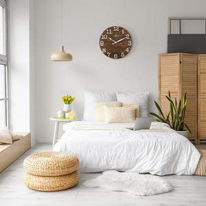 Horloge murale en quartz style ferme, 24 pouces, grande horloge murale rustique en bois, décoration écologique pour salon, chambre, <span class=keywords><strong>cuisine</strong></span> - Product Image 3