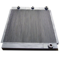 Radiateur de refroidissement à huile par évaporation, pièces de compresseur d'air par vis, ventilateur de refroidissement, changeur de chaleur, en aluminium