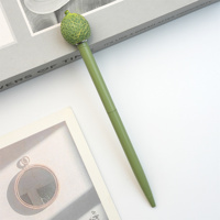 Schattige Kawaii Aardbei Tomaat Meloen Metalen Balpen Glansrijke Penlichaam Balpennen Aangepaste Logo Meisjes Schoolschrijfwaren