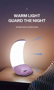 Altavoz de lámpara de escritorio de nuevo diseño, altavoces de dientes azules inalámbricos con luz de <span class=keywords><strong>luna</strong></span> RGB colorida táctil para dormitorio - Product Image 5