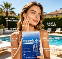 Pronto Healthy Boosters Poudre d'acide hyaluronique Hydratant facial 150g Antioxydant Hydratation de la peau Éclaircissement de la peau Immunité