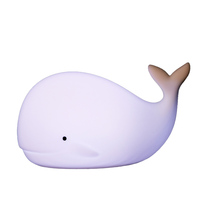 Lampe LED rechargeable en silicone souple en forme d'animal, veilleuse mignonne pour enfants, lampe USB portable pour chambre d'enfant