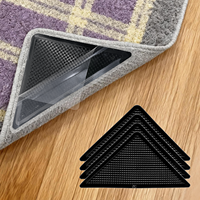 Patins antidérapants réutilisables en PU pour tapis, patins d'angle antidérapants, articles ménagers pour tapis de salon de grande taille