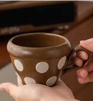 Ensemble tasse et soucoupe à café en céramique rétro rustique avec motif japonais. Produit sur Alibaba.com
