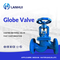 Valvola a globo in ghisa sferoidale certificata EAC CE ISO BS5152 PN16 J41T-16Q con sede in rame flangiata, personalizzabile OEM, 2 anni di garanzia, DN50-DN300
