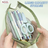 Coloré Double Couche Nylon Mesh Zipper Voyage Pouch Haute Qualité Cosmétique Sac Maquillage Outils Sac De Rangement pour Dames