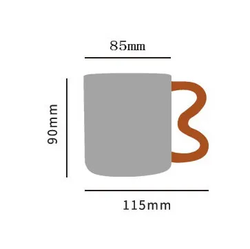 Personalizzabile di alta qualità vetro borosilicato drinkware creativo bottiglia d'acqua tè caffè tazze di vetro tazza di caffè