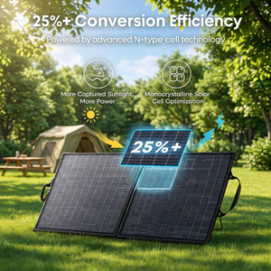 Panel Solar de Doble Cara Anker Solix PS200 de 200W, 25% de Eficiencia, Cumple con RoHS, IP68, para Aventuras al Aire Libre - Product Image 1