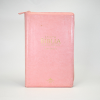 Couverture en cuir personnalisée pour la Bible de la Sainte Bible de la Sainte-Cène de la Sainte Écriture Sainte de Jésus avec fermeture éclair