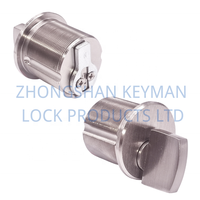 Cylindre de serrure à mortaise américain KEYMAN avec bouton rotatif, certifié ANSI BHMA, cylindre de serrure U-L, type RIM FR8