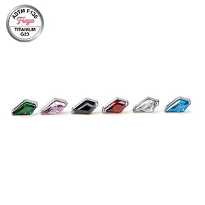 Piercings unisex ASTM F136 para <span class=keywords><strong>labio</strong></span>, labret con rosca interna, <span class=keywords><strong>piercing</strong></span> para nariz, titanio G23, circonita, para oreja y hélice, joyería al por mayor para <span class=keywords><strong>piercing</strong></span> corporal. - Product Image 4