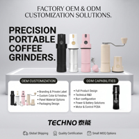 Vente directe d'usine, moulin à café 2 en 1, meule conique SUS420 de 40 mm, 36 réglages ajustables, moulin à café portable pour expresso