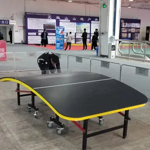 שולחן פינג פונג עמיד למים נייד מתקפל טניס שולחן כדורגל