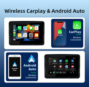 IP67 không thấm nước 5 inch Xe Máy hiển thị không dây Carplay & Android Auto <span class=keywords><strong>GPS</strong></span> cảm ứng màn hình - Product Image 4
