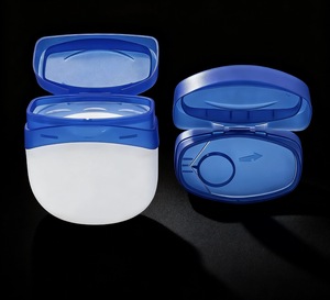Frascos Cosméticos de Plástico PP Branco e Azul de 7g, 50g, 100g com Tampa Flip-top para Creme Labial, Creme Corporal, Creme Facial e Vaseline - Product Image 5