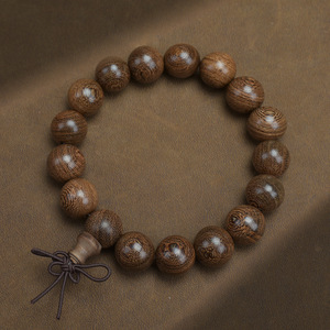 Collana e Bracciale con Perle di Legno di Sandalo 6mm 8mm, Gioielli Buddisti per Preghiera, Regalo Unisex - Product Image 1