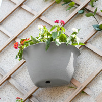 Pot de fleurs suspendu vintage de luxe peint, support mural sans perçage pour plantes succulentes, décoration murale de jardin, écologique et durable