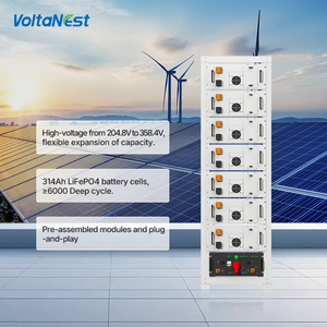 VoltaNest 64/80/96/100/112kWh Penyimpanan Baterai LiFePO4 Tegangan Tinggi Komersial Sistem Rak - Product Image 2