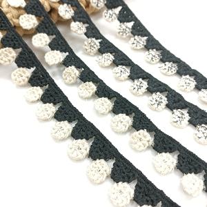 Tela de encaje guipur negro con bordado floral para velo de novia, accesorios de costura para ropa. - Product Image 3