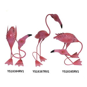 Jardinière en métal en forme d'animal flamant rose, dessin animé, revêtement en poudre, légère, durable, faite à la main, unique, art déco pour <span class=keywords><strong>jardin</strong></span> d'intérieur, <span class=keywords><strong>balcon</strong></span>, pelouse - Product Image 5