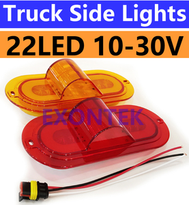 Xu Hướng <span class=keywords><strong>2025</strong></span> Top Người Bán Trong Colombia USA Mexico 22LED L22 Hổ Phách Màu Đỏ <span class=keywords><strong>LED</strong></span> Side Đánh Dấu Ánh Sáng Cho Xe Tải Trailer Bên Đèn Para Camiones - Product Image 2