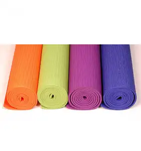 Matras Yoga antiselip Label pribadi cetak kustom Set matras Yoga ramah lingkungan TPE untuk wanita