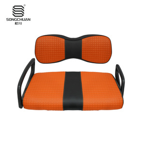 Yamaha G29 Golf Cart <b>Leather</b> Seat <b>Cushion</b> with Backrest; Color Texture Selectable-Direct Source Manufacturer - Product Image 4