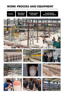 Nhà sản xuất thịt nướng parrilla Pro 12 13 23 24 26 29 inch Rotisserie lớn màu xanh lá cây BBQ gốm than Kamado nướng - Product Image 6