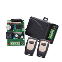 Récepteur RF sans fil longue portée à un canal DC12V 24V en option 433Mhz Code d'apprentissage Code simple Décodeur Récepteur Contrôleur