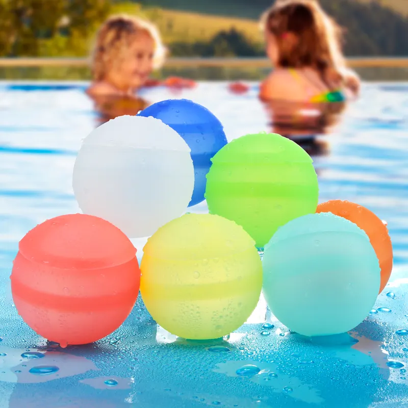Balões recarregáveis de bomba de água, balões auto-selados de silicone, balões de bomba de água com brinquedos de verão