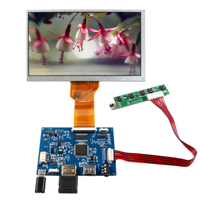 50Pin Ttl 800X480 Motorcycle Lcd Display Lcd 7 Inch 1024X600 7 Inch Lcd Display With Usb Driver Board