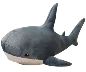 거대한 상어 봉제 장난감 부드러운 인형 귀여운 동물 베개 상어 인형 쿠션 어린이 선물