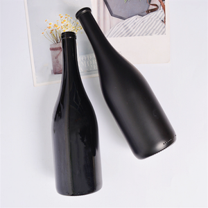 Bouteilles de <span class=keywords><strong>vin</strong></span> en verre noir mat rechargeables de 750 ml avec bouchon en liège, emballées en carton, pour la décoration et le <span class=keywords><strong>vin</strong></span> maison - Product Image 6