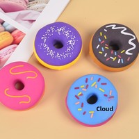 Jouet anti-stress en forme de donut, à rebond lent, en caoutchouc, pour la relaxation, vente en gros pour les jeunes