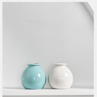 Vase en céramique japonais minimaliste, décoration d'intérieur pour salon et entrée, récipient pour fleurs séchées et hydroponiques