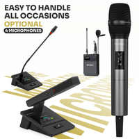 Casque à main sans fil Uhf professionnel à réduction de bruit ST-8440 Microphone de Lavalier Microphone de Performance de scène