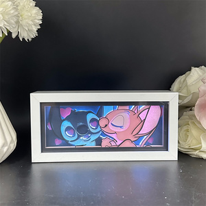 3D Illusion Stitch Ánh Sáng Ban Đêm Cảm Ứng Thông Minh & Điều Khiển Từ Xa Hình Chữ Nhật Phòng Trang Trí Nội Thất Đèn Sinh Nhật Ngày Valentine & Món Quà Giáng Sinh - Product Image 4