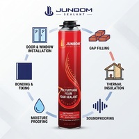 JUNBOM Série Rouge Mastic polyuréthane monocomposant pour l'étanchéité à l'air et le remplissage de cavités, avec personnalisation de marque, mousse PU pour le comblement des espaces