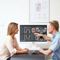 Moniteur professionnel 27 pouces tactile 4K 75Hz, compatible VESA, fixation murale, noir et blanc, pour cabinet médical, infirmierie, soins de santé