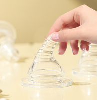 3 pièces/boîte de qualité alimentaire pour nouveau-né sans BPA tétine en silicone pour bébé sucette douce