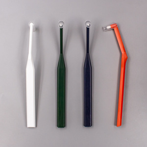 Cepillo de dientes ortodóntico para aparatos dentales, cerdas de nailon suaves, cepillo de dientes manual para usuarios de dentaduras postizas, uso adulto, cuidado en el hogar - Product Image 2