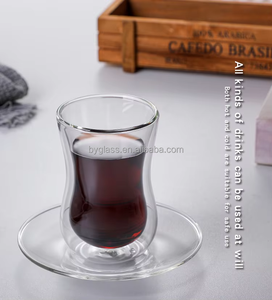 Juego de vasos de cristal árabes turcos modernos hechos a mano resistentes al calor para café y té negro para uso doméstico en el café de la empresa - Product Image 4