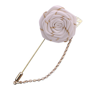 Мужская модная брошь с металлическими цветами - Product Image 5