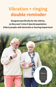 Jam tangan pintar pria, 4G orang tua deteksi jatuh 24 jam Monitor detak jantung Waktu Nyata menjawab panggilan masuk secara otomatis - Product Image 5