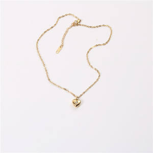 Collana con cuore di diamanti in zirconi placcati oro 18 carati con stella di gioielli di san valentino in acciaio inossidabile - Product Image 3