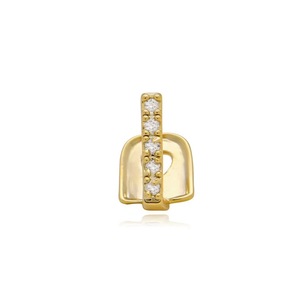 Grillz en or 18 carats Fangya, forme cœur, pour une seule dent, unisexe, à porter au quotidien - Product Image 4